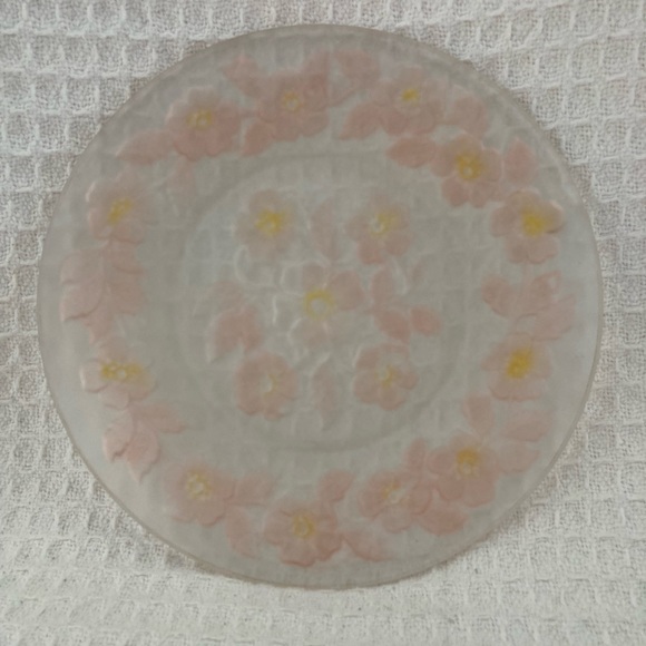 Vintage Sovereign House Frosted Apple Blossom 8.5” Plates - Picture 5 of 7